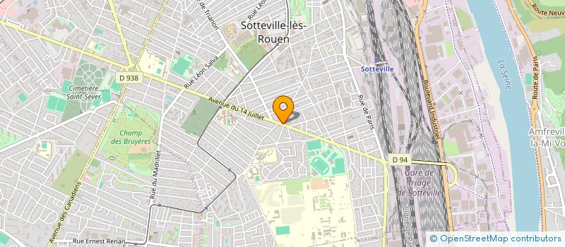 localisation de l'entreprise MENARD ELECTRICITE à SOTTEVILLE-LES-ROUEN