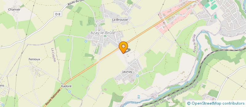 localisation de l'entreprise MENARD ELECTRICITE PLOMBERIE à AZAY-LE-BRULE