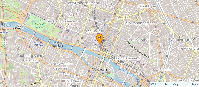 localisation de l'entreprise MENARD ET DELAUNIER à PARIS