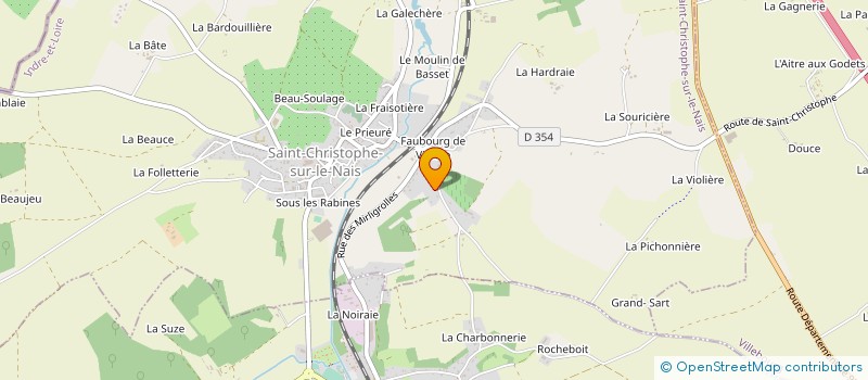 localisation de l'entreprise MENARD FRUITS à SAINT-CHRISTOPHE-SUR-LE-NAIS