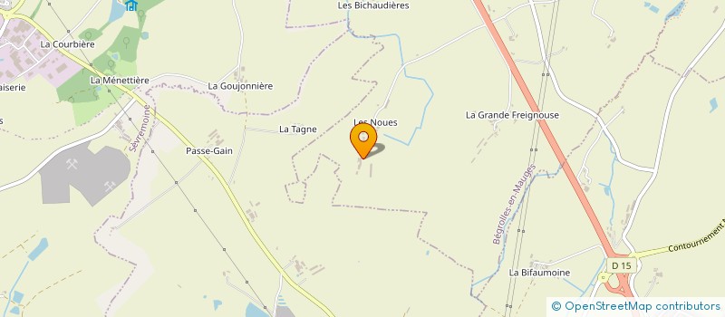 localisation de l'entreprise MENARD OGER à BEGROLLES-EN-MAUGES