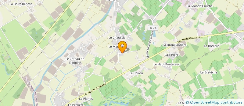 localisation de l'entreprise MENARD PHILIPPE  SAINT-JULIEN-DE-CONCELLES