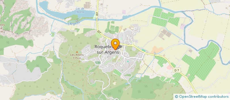 localisation de l'entreprise MENARDO AUTOMOBILES  ROQUEBRUNE-SUR-ARGENS