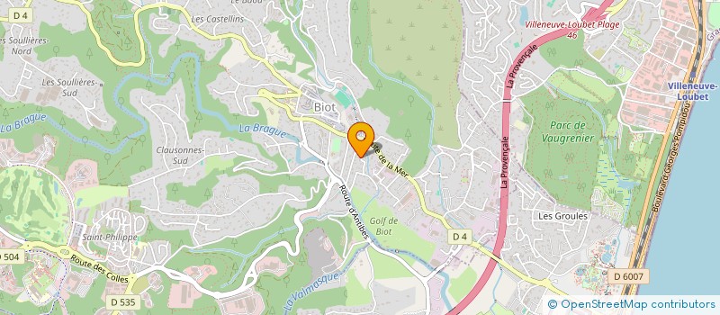 localisation de l'entreprise MENARDO IMMOBILIER à BIOT
