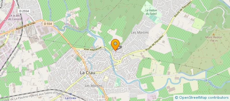 localisation de l'entreprise MENATA PRESTATIONS à LA CRAU