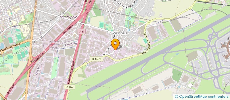 localisation de l'entreprise MENATHEE  WISSOUS