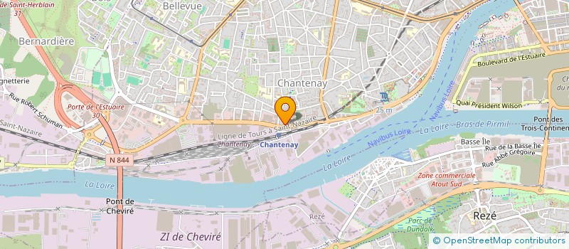 localisation de l'entreprise MENATLANTIC à NANTES