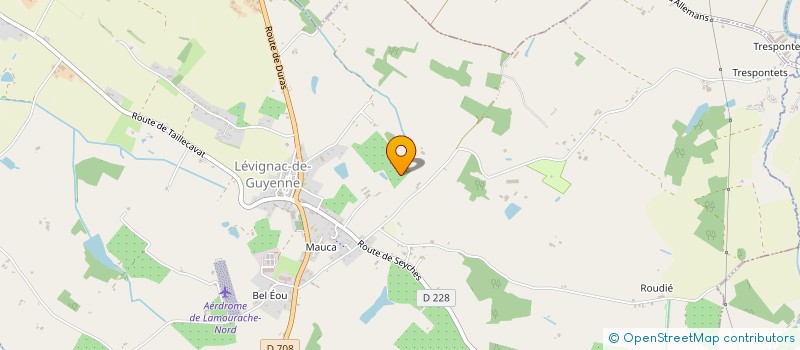 localisation de l'entreprise MENAU MAT SERVICE  LEVIGNAC-DE-GUYENNE