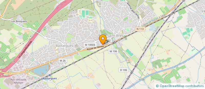localisation de l'entreprise MENAUTO à BAILLARGUES