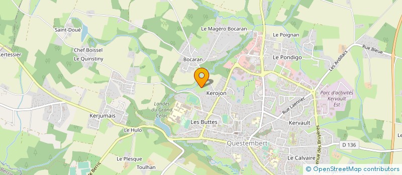 localisation de l'entreprise MENBAT à QUESTEMBERT
