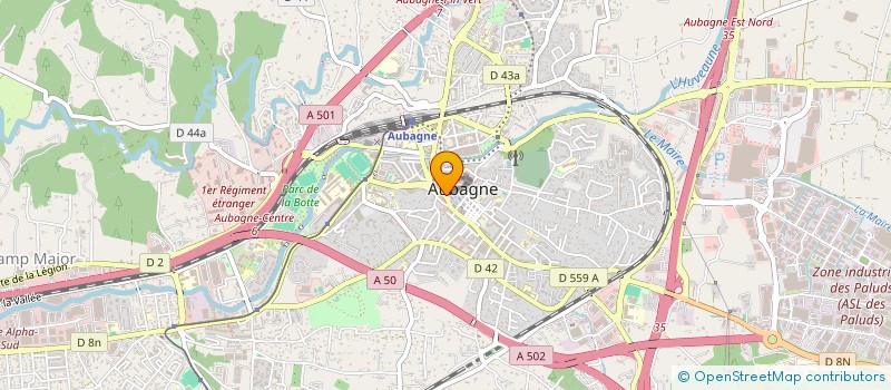 localisation de l'entreprise MENC II  AUBAGNE