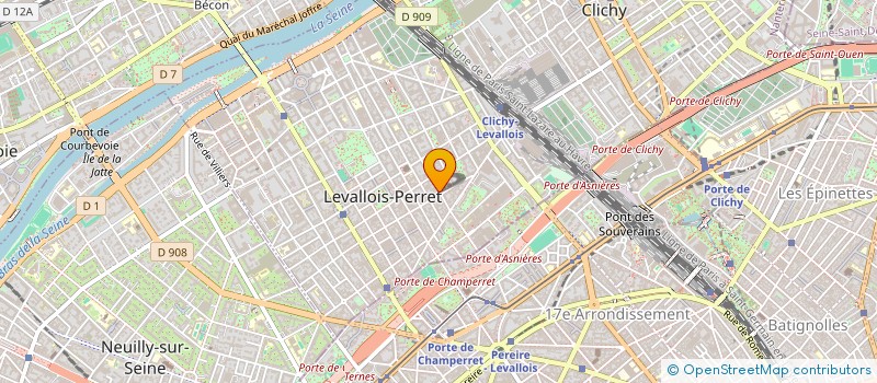 localisation de l'entreprise MENCHARI à LEVALLOIS-PERRET