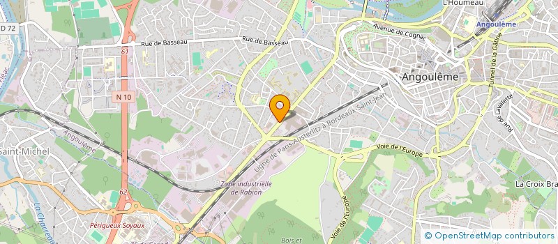localisation de l'entreprise MENCO à ANGOULEME