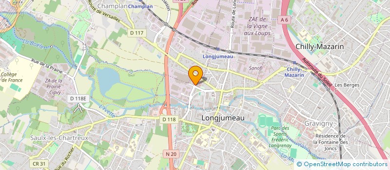 localisation de l'entreprise MEND'S à LONGJUMEAU