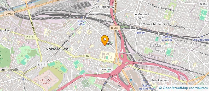 localisation de l'entreprise MENDA à NOISY-LE-SEC