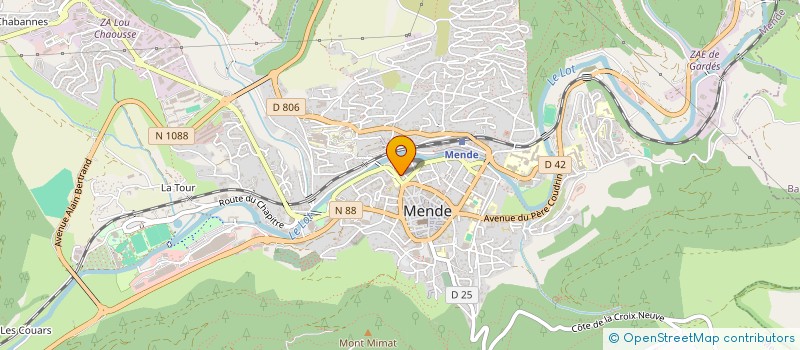localisation de l'entreprise MENDE DISTRIBUTION SA à MENDE
