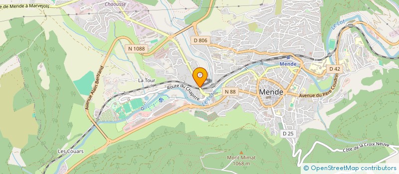 localisation de l'entreprise MENDE RALLYE TEAM à MENDE