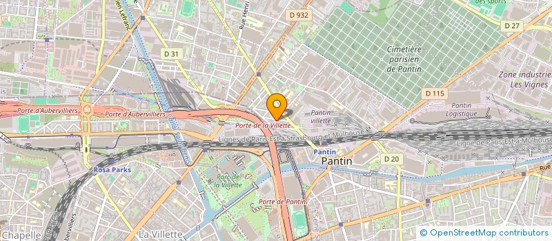 localisation de l'entreprise MENDEL'AIR à PANTIN
