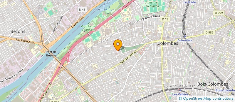 localisation de l'entreprise MENDES  COLOMBES