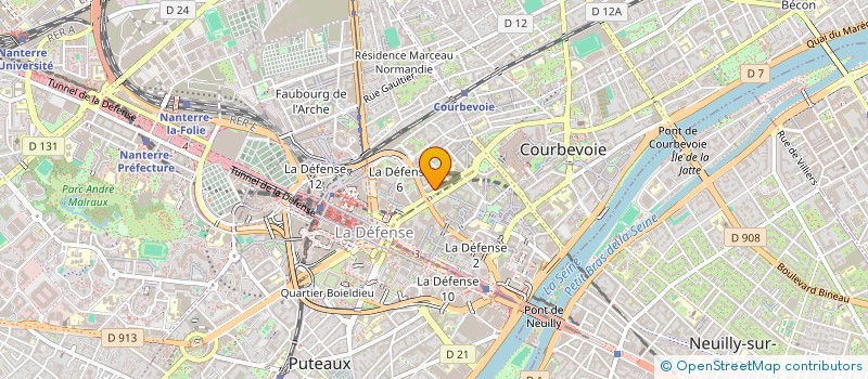 localisation de l'entreprise MENDES CARVALHO ALCIDES ET AMILCAR à COURBEVOIE