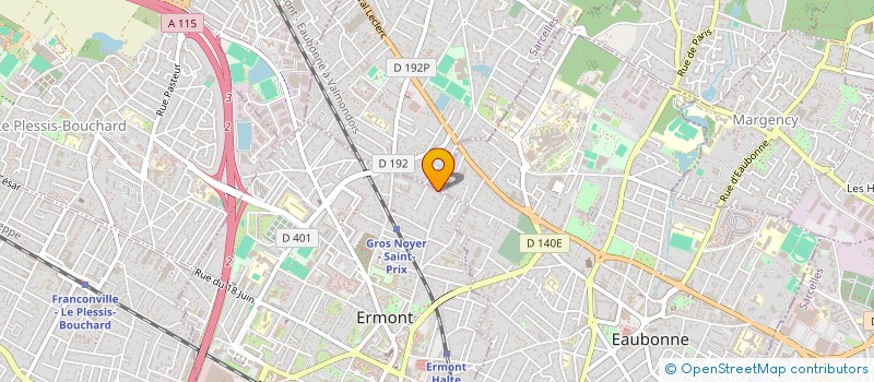 localisation de l'entreprise MENDES ET FILS  ERMONT