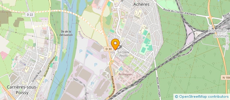 localisation de l'entreprise MENDES ET MENDES  ACHERES