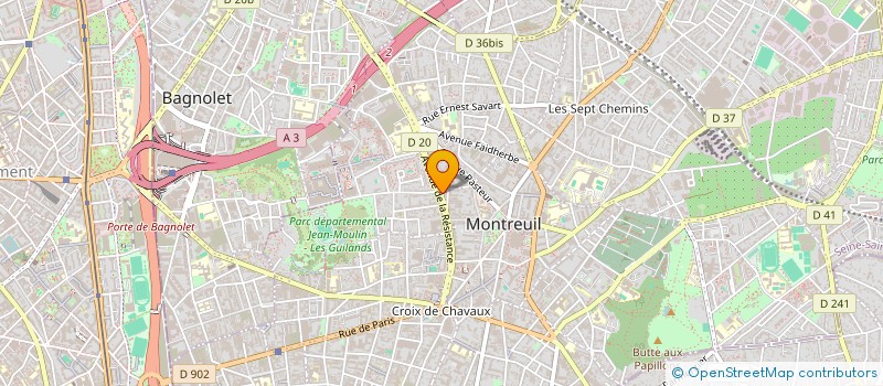 localisation de l'entreprise MENDES ETANCHEA à MONTREUIL