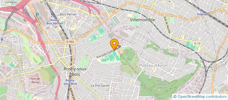 localisation de l'entreprise MENDES INVEST à ROSNY-SOUS-BOIS