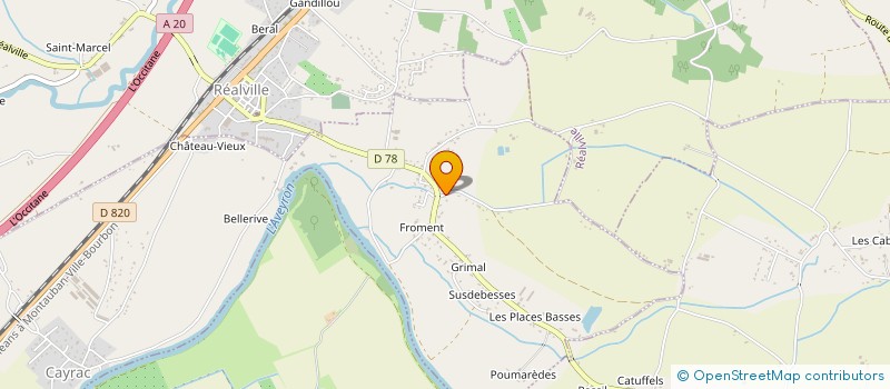 localisation de l'entreprise MENDES MANUEL  CAYRAC