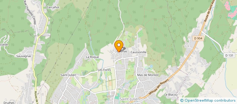 localisation de l'entreprise MENDEZ PERE ET FILS  SAINT-JULIEN-LES-ROSIERS