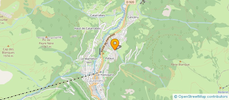 localisation de l'entreprise MENDI  CAUTERETS