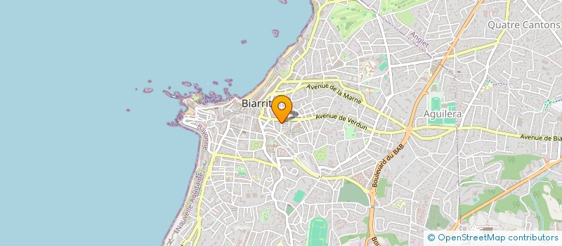 localisation de l'entreprise MENDI BULLES COMPAGNIE DES TROIS UNITES à BIARRITZ