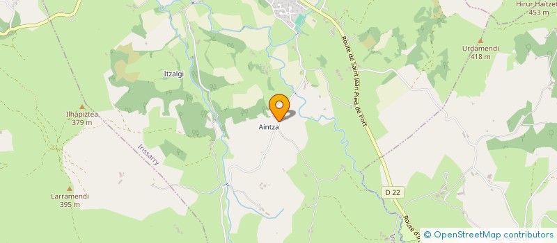 localisation de l'entreprise MENDITARRAK  IRISSARRY