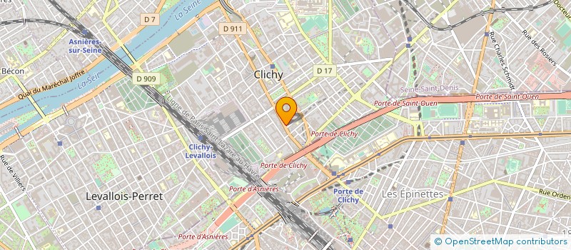 localisation de l'entreprise MENDJEZAR à CLICHY