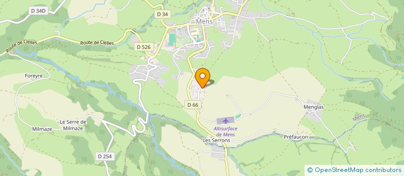 localisation de l'entreprise MENE  MENS