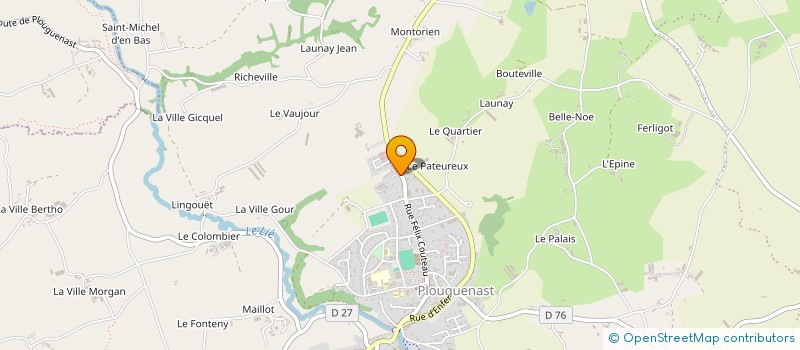 localisation de l'entreprise MENE VIDEO SERVICE à PLOUGUENAST-LANGAST