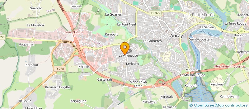 localisation de l'entreprise MENEC à AURAY