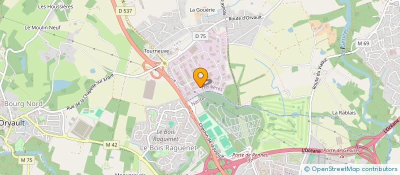 localisation de l'entreprise MENES ENERGIES à TREILLIERES