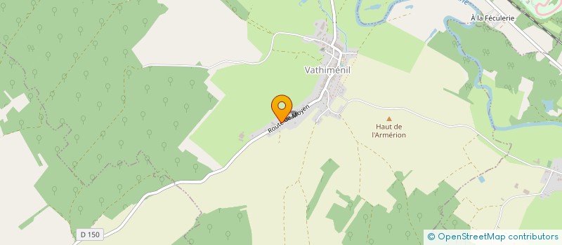 localisation de l'entreprise MENESTRET  VATHIMENIL