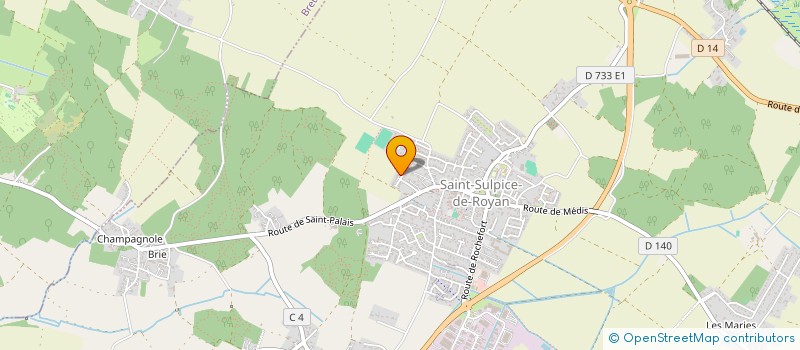 localisation de l'entreprise MENET-DAVID  SAINT-SULPICE-DE-ROYAN