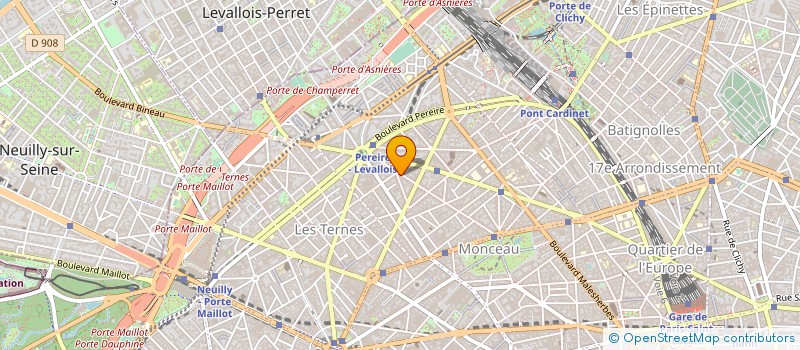 localisation de l'entreprise MENEX à LEVALLOIS-PERRET