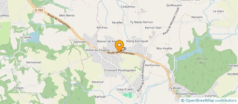 localisation de l'entreprise MENEZ à SAINT-EVARZEC