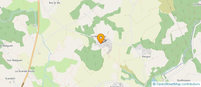 localisation de l'entreprise MENEZ ARE BOIS DE CHAUFFAGE  PLOUNEOUR-MENEZ