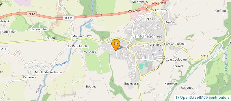 localisation de l'entreprise MENEZ FINANCES  SAINT-THEGONNEC LOC-EGUINER