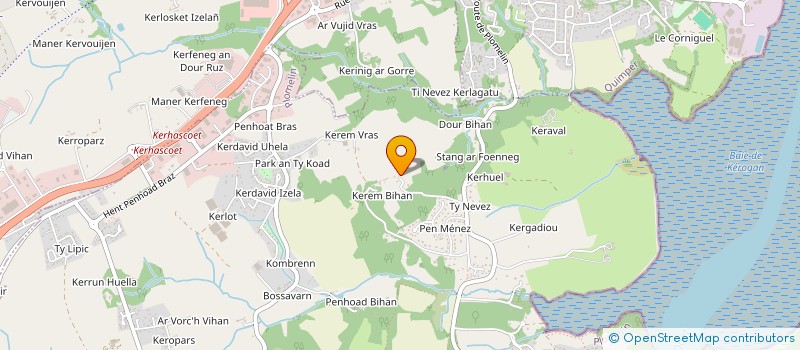 localisation de l'entreprise MENEZ MEUR BIHAN  PLOMELIN