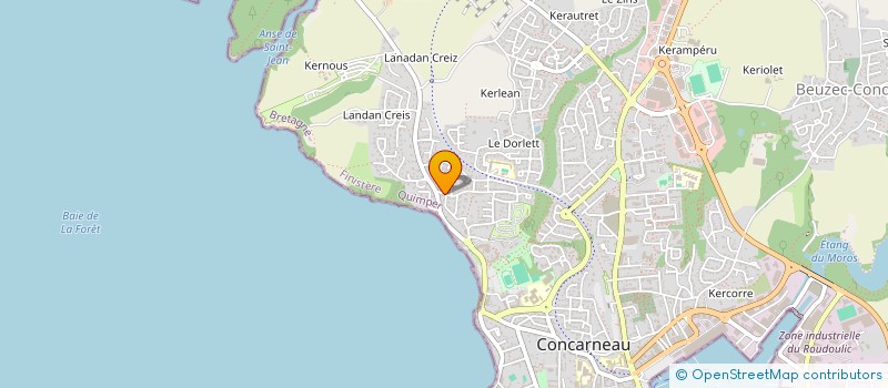 localisation de l'entreprise MENFALL à CONCARNEAU