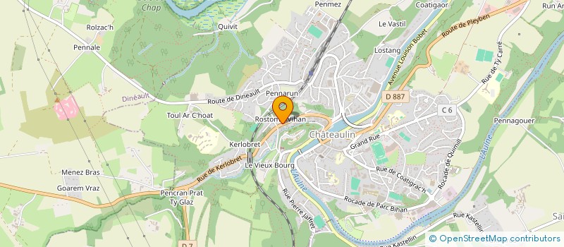 localisation de l'entreprise MENFOUS  CHATEAULIN