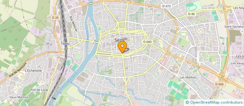 localisation de l'entreprise MENG HUOT  SENS