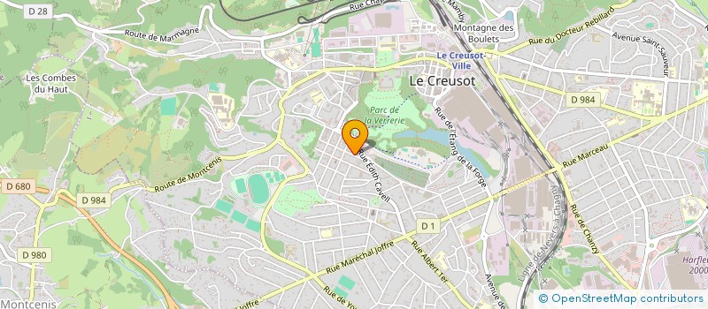 localisation de l'entreprise MENGAL VERT CREATEURS  LE CREUSOT