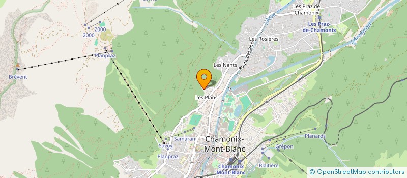 localisation de l'entreprise MENGEL  CHAMONIX-MONT-BLANC